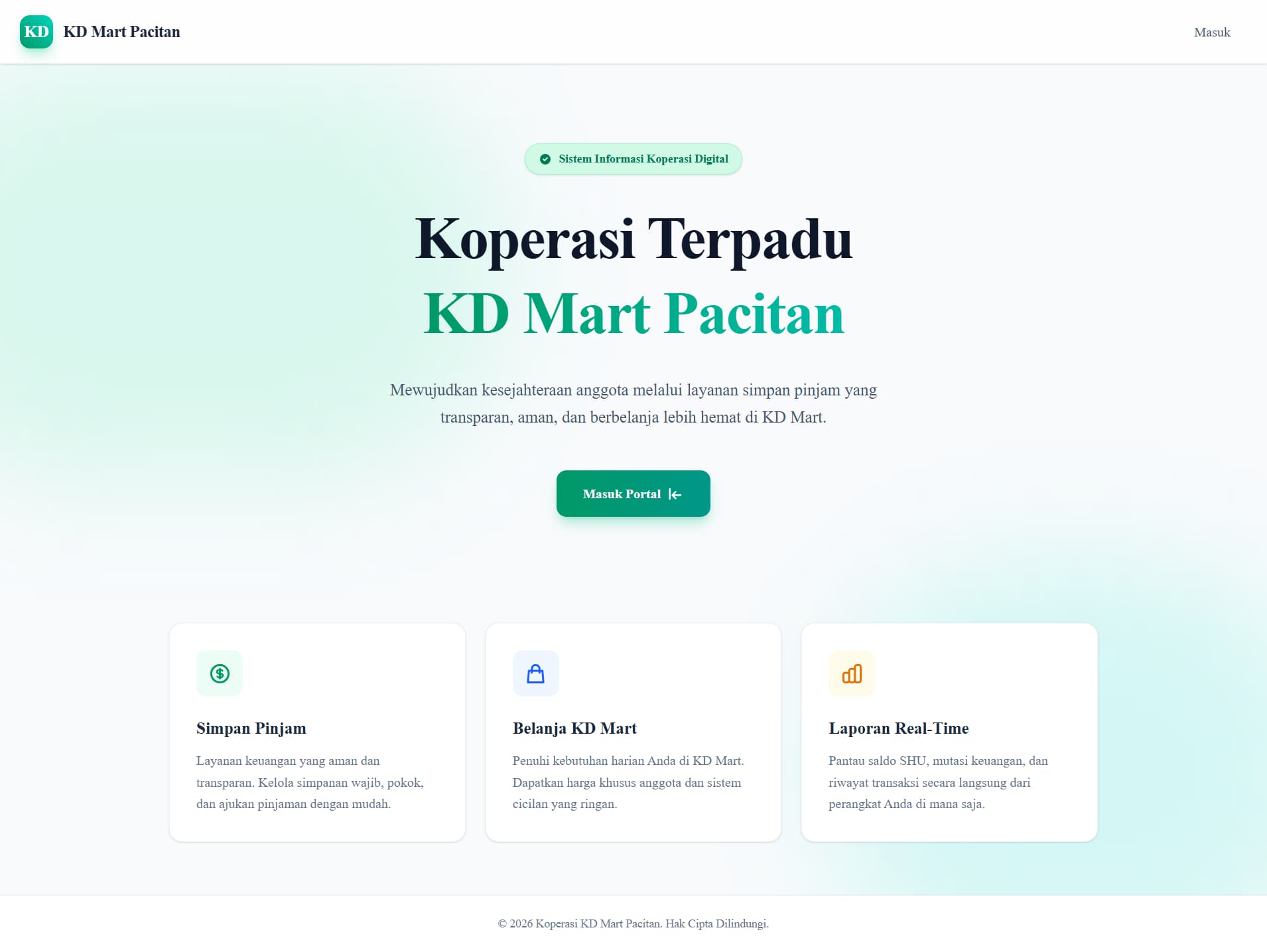 Koperasi simpan pinjam dan POS